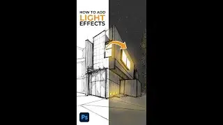 How to Add Light Effects to your Sketches | Digital Light Effect | Photoshop