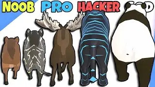 NOOB vs PRO vs HACKER vs GOD in Cat Evolution NEW ANIMALS Part 04