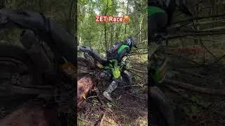 Zet Race! Класс: Хобби! Двойное лежачее дерево🥵 #endurofail #offroad #dirtbike