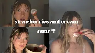 Strawberries and whipped cream ASMR!! (Also a fun q and a)