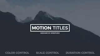 Motion Titles | After Effects Template | Titles