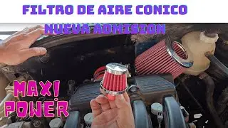 Instalación de nueva admisión | filtro conico de alto flujo para nissan platina o renault clio