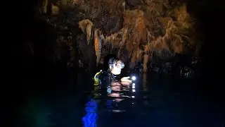 Buceo en la cueva de ( La Catedral ) con Nerea