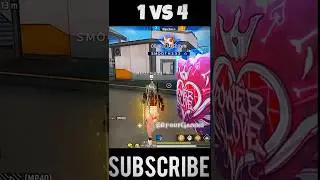 free fire 1 vs 4 🤯📲 | #afourgaming 😤#shortsfeed #shortvideo #viral #freefire #ffediting #viralfeeds