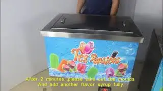 ice popsicle machine / ice lolly machine/ ice pop making machine operation