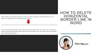 How to delete a line in Word | How to delete horizontal border line in Word @haminh1804