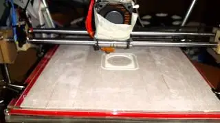 Печать и настройка самодельного 3d принтера. Printing and setting improvised 3d Printer.