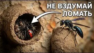 You Won't Believe WHAT'S Inside a Potter Wasp's Nest!