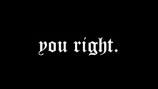 YOU RIGHT - doja cat | 𝔰𝔩𝔬𝔴𝔢𝔡 + 𝔯𝔢𝔳𝔢𝔯𝔟 [8D]
