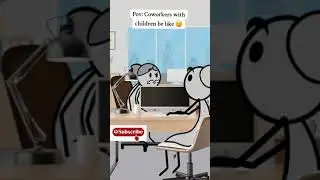 co worker with children be like (Meme  animation ) #shorts