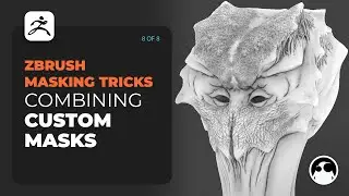 Combining custom masking in ZBrush