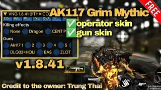 AK117 Grim Mythic skin unlock/codm injector gun skin/1.8.41/tutorial/mod menu/vn