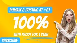 [SCAM] Buy Domain at 87 with Hosting for 1 year || Cheap Domains || Cheapest Domain Price || #domain