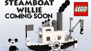 Steamboat Willie Mickey Mouse LEGO Ideas Set Coming Soon