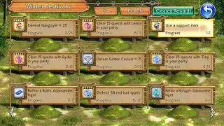 DFFOO GL Chocobo Panel Winter Festival 2 - Red Bat and Gargoyle Location