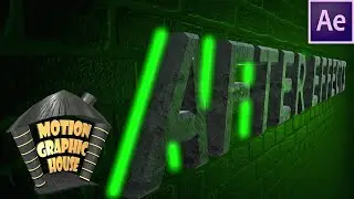 After Effects 3D Yazı Tasarımı (3D WALL TEXT)