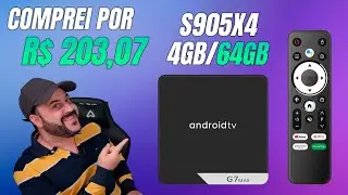 I bought the G7 MAX TV BOX with S905X4 and 64GB for R$ 203.07
