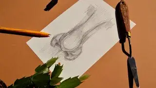 Рисую простую форму носа.