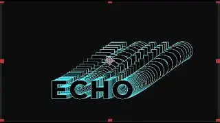 Typography Text Animation - Echo Effects in Adobe After Effects Эффект ЭХО