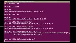 Sets (using Scala)