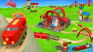 Çocuklar için ahşap tren şehri