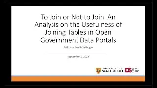 To Join or Not to Join: An Analysis on the Usefulness of Joining Tables in Open Government Data