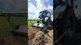 БЕЛАРУС С ЛЕСНЫМ МУЛЬЧЕРОМ ИСПОЛНЯЕТ