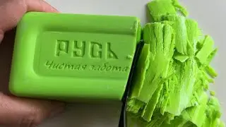 ASMR cutting soap on the table 🧼Horizontal cutting of soap 🧼