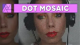 A modern color DOT MOSAIC effect/pattern in Affinity Photo