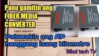 Fiber media converter palawakin ang internet hangang 1kilometro!!