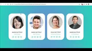 How to create responsive our team section using html css and bootstrap
