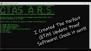 GTA5 Automated Revert System Demo (My Own Creation!!!)