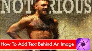 Affinity Photo: How To Add Text Behind An Image (iPad)