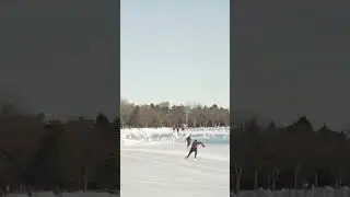 79m Self Catch on Ice Skates