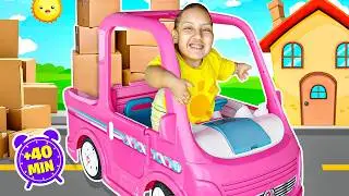MC Divertida se diverte com carrinhos de brinquedos para crianças com amigos | Videos for Kids