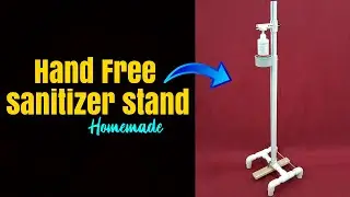 How to Make Hand Free Sanitizer Stand using PVC Pipes very Easy