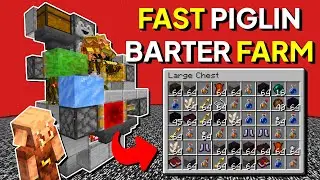 Minecraft Piglin Bartering Farm 1.21 | 56,666 Items Per Hour!