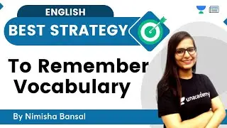 Best Strategy to Remember English Vocabulary | By Nimisha Bansal