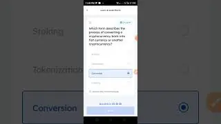 Which term describes the process of converting a cryptocurrency back into fiat currency of another..