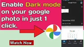 how to enable dark mode/dark them on google photos |Google photo dark mode| google photos dark them