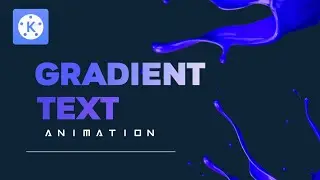 gradient text animation in kinemaster 