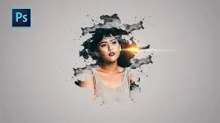Photoshop cc Tutorial: Brush Effect Portrait (Brush) | Photo Manipulation | Photoshop CC