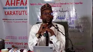 *Topic: Intensive authentication course *Al-Ahfad Masjid Nasarawo Gombe State  *Principles of Fiqh,