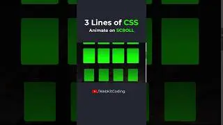 Animate on Scroll with 3 Lines of CSS Code #css #htmlcss