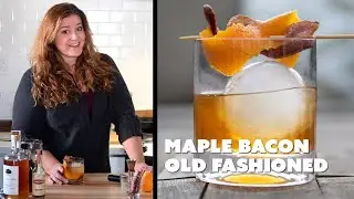 Maple Bacon Old Fashioned | FALL BOURBON COCKTAIL RECIPE