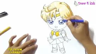 How to draw Chibi Sailor Uranus