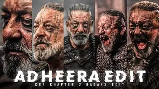 ALEPH X ADHEERA EDIT 💀| KGF Chapter 2 Edit (4K) || Kgf Edit