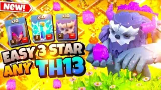 EPIC STRATEGY | Th13 Zap Yeti Witch Attack Strategy | Th13 Yeti Witch | Best Th13 Attack Strategy