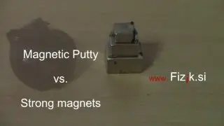 Magnetic putty vs. strong magnets - Fun science experiment