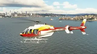 Bell 407 Helikopteri ile İstanbul Boğaz Turu - Microsoft Flight Simulator